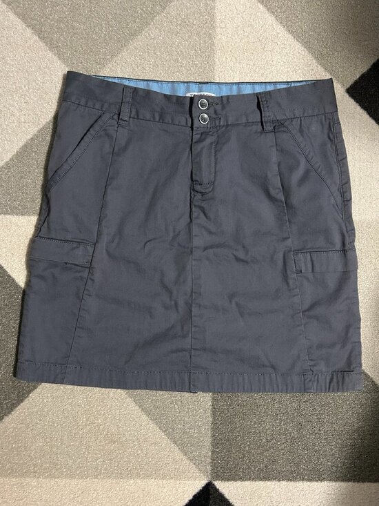 Toad&Co Dresses & Skirts - Toad & Co‎ Gray Cargo Organic Cotton/Nylon Blend Outdoor Mini Skirt Women's 8